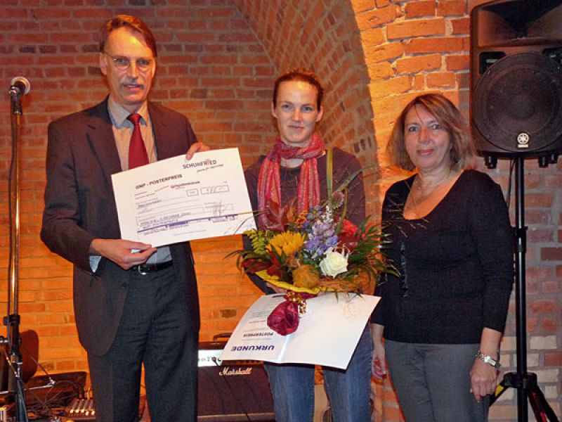 Gruppenbild mit der GNP-Posterpreisträgerin 2010